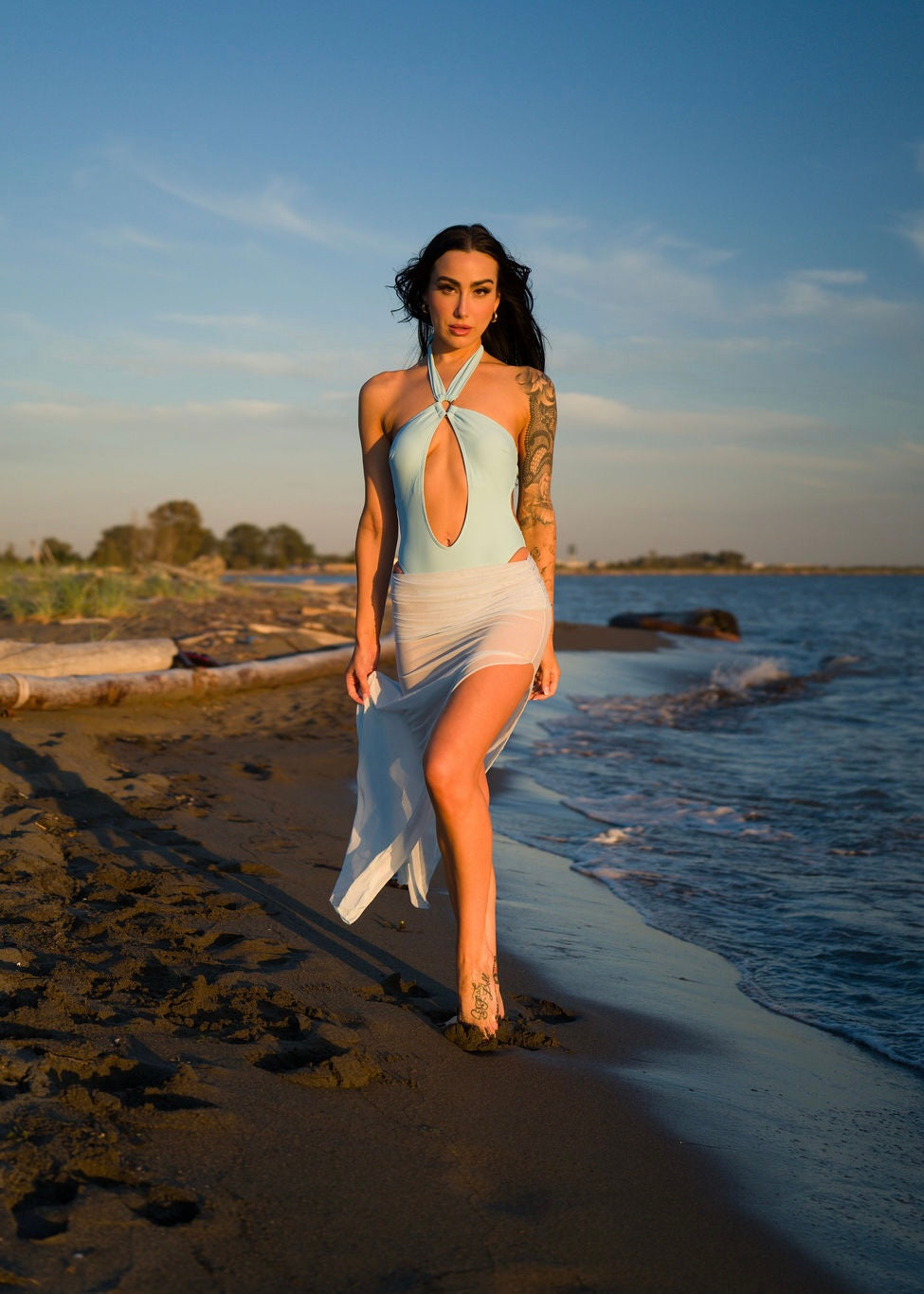 Sirène Swimsuit & Skirt Set